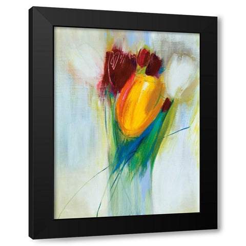 Ovazione Black Modern Wood Framed Art Print with Double Matting by Parker, Karen Lorena