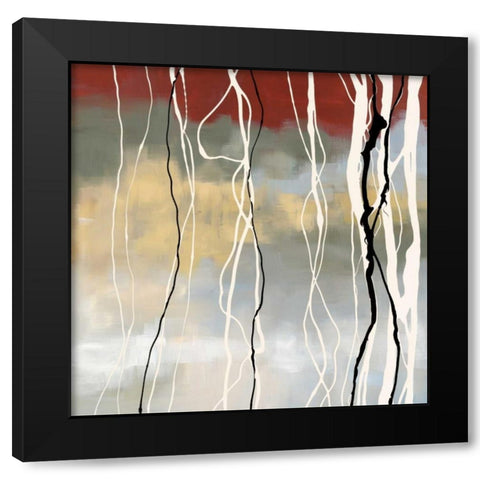 Silver Birch I  Black Modern Wood Framed Art Print with Double Matting by Maitland, Laurie