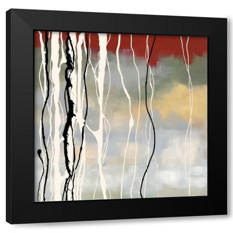 Silver Birch II Black Modern Wood Framed Art Print by Maitland, Laurie