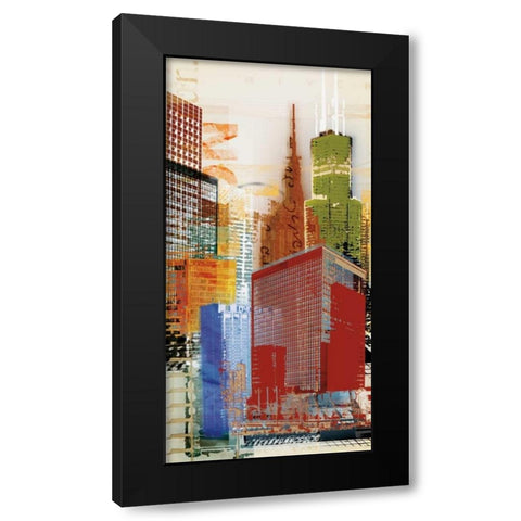Urban Style I Black Modern Wood Framed Art Print with Double Matting by NOAH