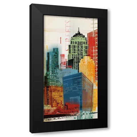 Urban Style II Black Modern Wood Framed Art Print by NOAH