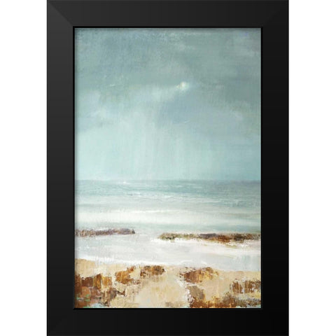 Tideline Black Modern Wood Framed Art Print by Gold, Caroline