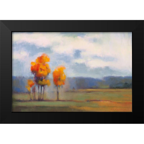 Autumn Group Black Modern Wood Framed Art Print by Anderson, Paul
