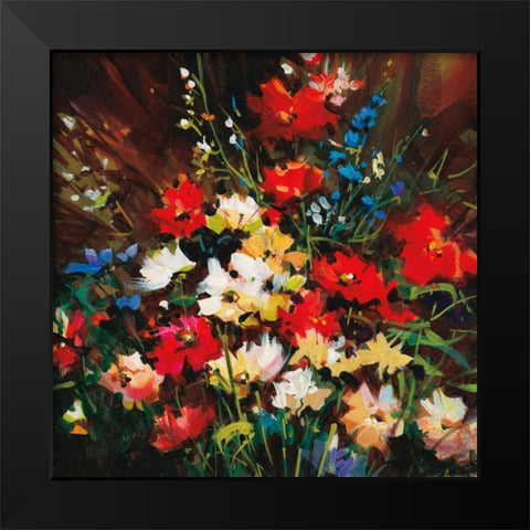 Color Splash  Black Modern Wood Framed Art Print by OToole, Nancy