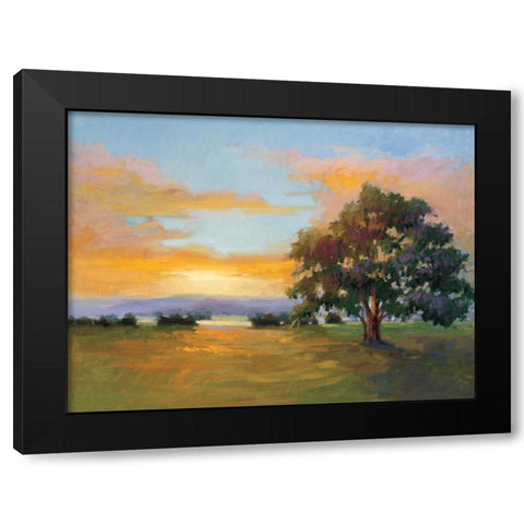 A Sunset Salute Black Modern Wood Framed Art Print with Double Matting by McMurry, Vicki