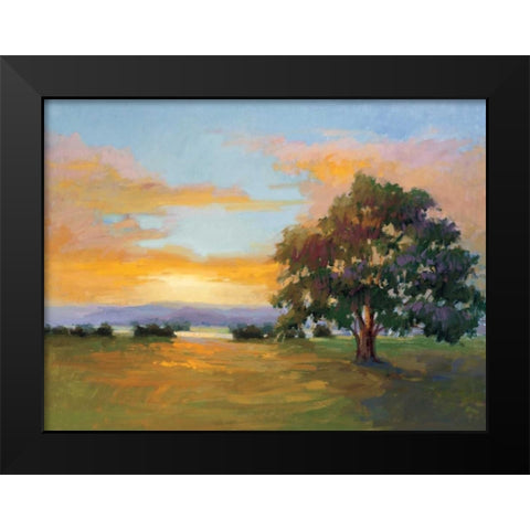 A Sunset Salute Black Modern Wood Framed Art Print by McMurry, Vicki
