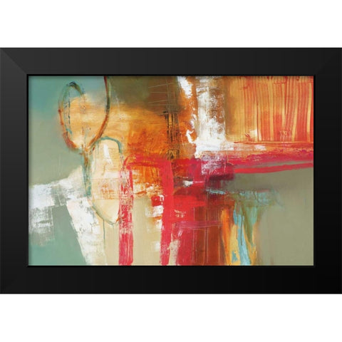 Building a Mystery Black Modern Wood Framed Art Print by Barnes, Natasha