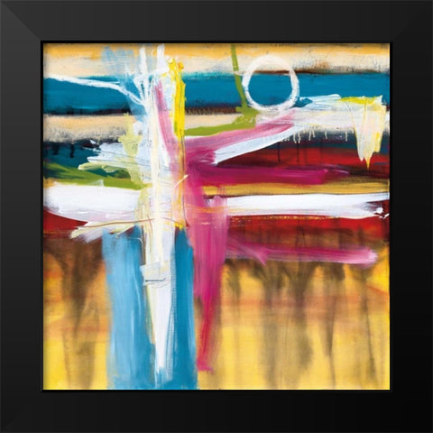 Color Blind Black Modern Wood Framed Art Print by St. Germain, Patrick