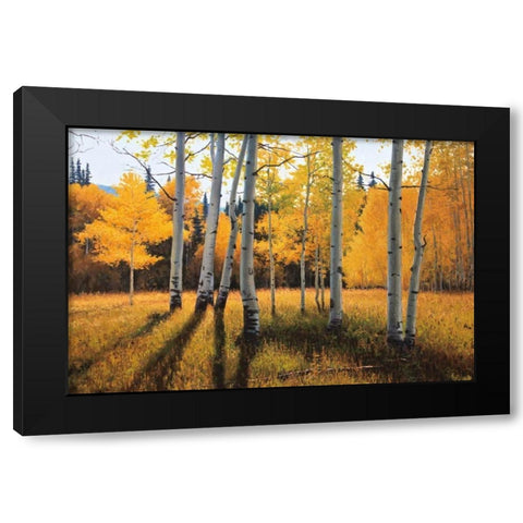 Gentle Rise Black Modern Wood Framed Art Print by Aagaard, Douglas