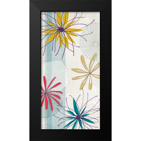 Energy II Black Modern Wood Framed Art Print by Venter, Tandi