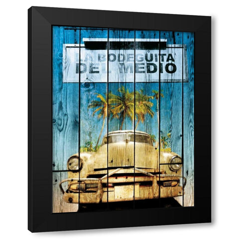 La Bodeguita  Black Modern Wood Framed Art Print by Sola, Bresso