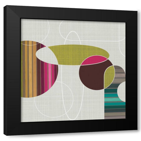 Blast from the Past II Black Modern Wood Framed Art Print by Venter, Tandi