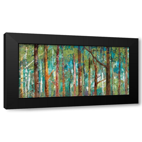 Woodland Black Modern Wood Framed Art Print with Double Matting by Gold, Caroline