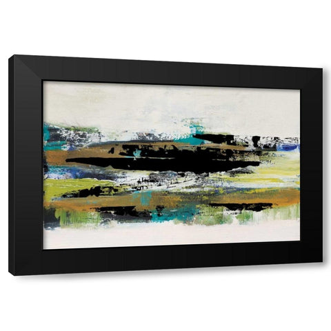 Black and White  Black Modern Wood Framed Art Print by Barnes, Natasha
