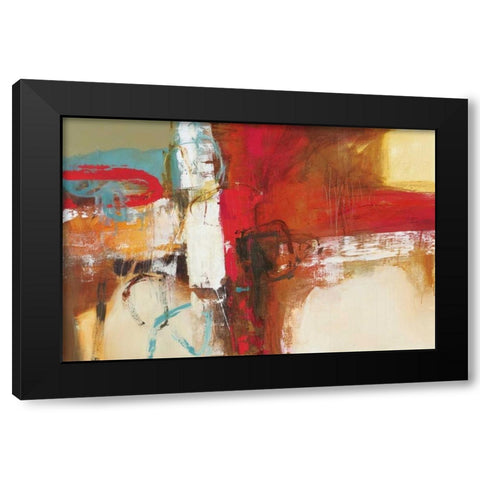 Woven Black Modern Wood Framed Art Print by Barnes, Natasha