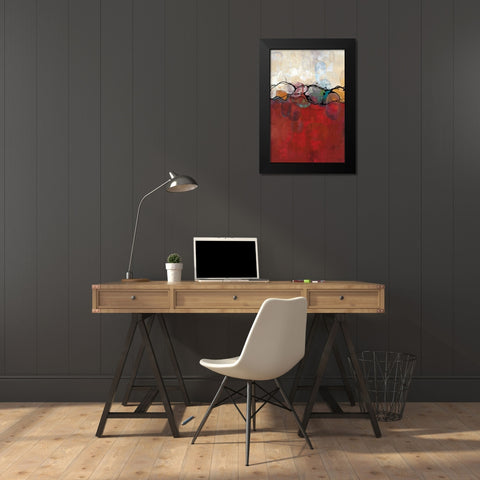 Retro Jewels II Black Modern Wood Framed Art Print by Maitland, Laurie