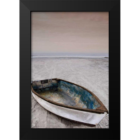 Dorymans Boat Black Modern Wood Framed Art Print by Cahill, Michael