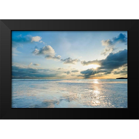 Taylor Bay Black Modern Wood Framed Art Print by Bellyk, Daniel J.