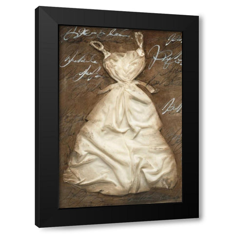Pretty n Chique I Black Modern Wood Framed Art Print with Double Matting by MARIA