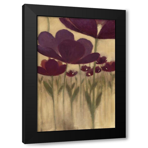 Summer Bloom II Black Modern Wood Framed Art Print by MARIA