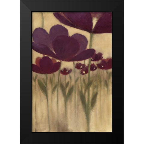 Summer Bloom II Black Modern Wood Framed Art Print by MARIA