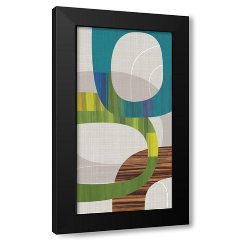 Links I Black Modern Wood Framed Art Print with Double Matting by Venter, Tandi
