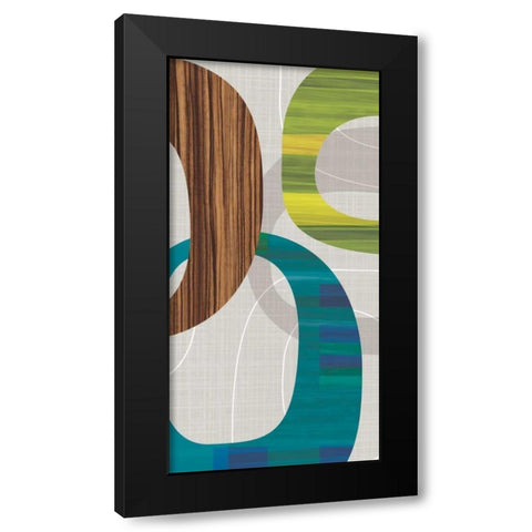 Links II Black Modern Wood Framed Art Print by Venter, Tandi