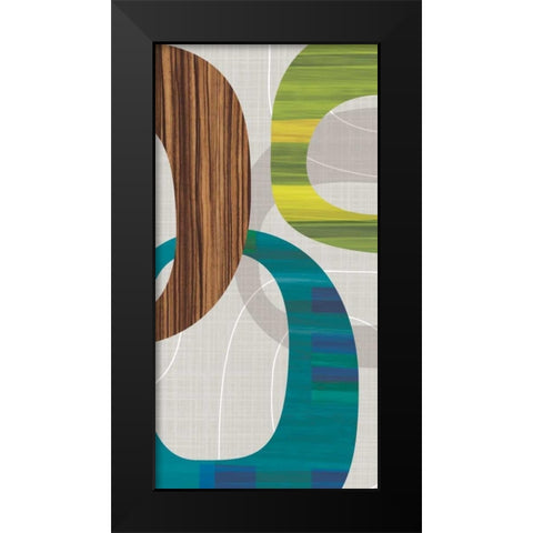 Links II Black Modern Wood Framed Art Print by Venter, Tandi