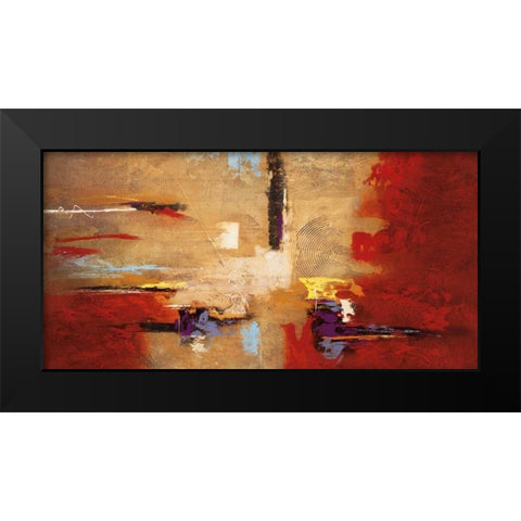 Montage Black Modern Wood Framed Art Print by Villarreal Santos, Nancy