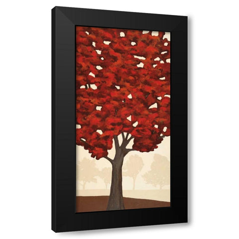 Autumns Glory I Black Modern Wood Framed Art Print with Double Matting by Anderson, Jocelyn
