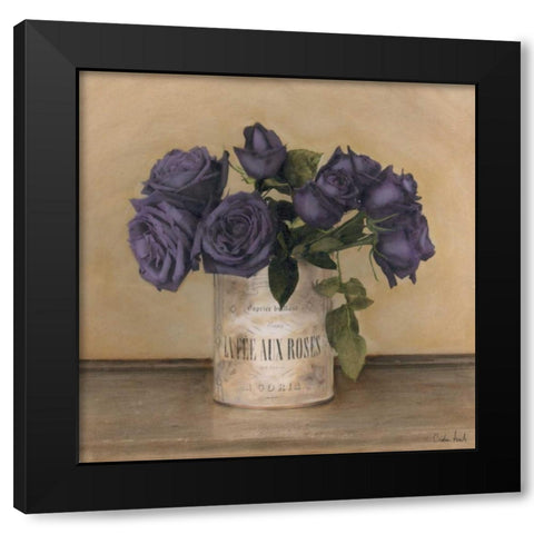 Royal Roses Black Modern Wood Framed Art Print with Double Matting by Atria, Cristin