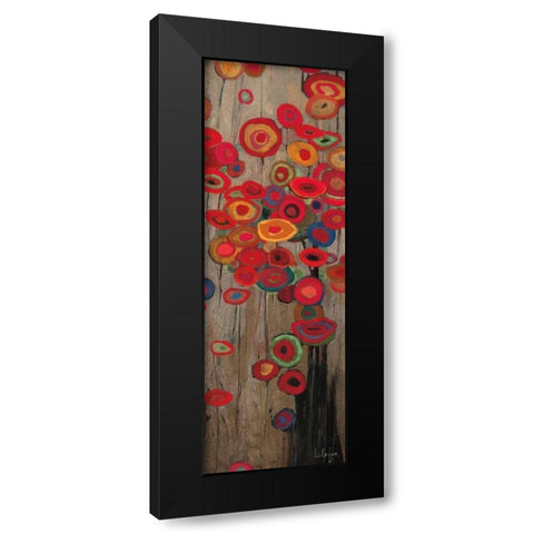 Garden Parade II Black Modern Wood Framed Art Print with Double Matting by Li-Leger, Don