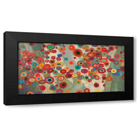 Celebration Black Modern Wood Framed Art Print by Li-Leger, Don