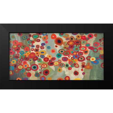 Celebration Black Modern Wood Framed Art Print by Li-Leger, Don