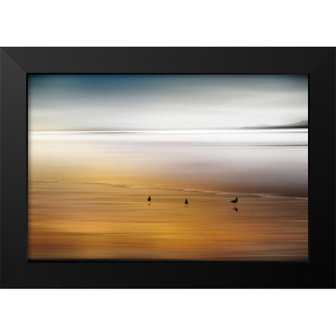 Quiet Invitation Black Modern Wood Framed Art Print by Pelkey, Marvin