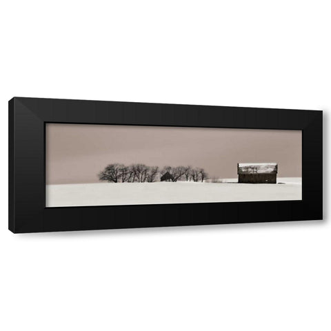 Winter Retreat Black Modern Wood Framed Art Print by Cahill, Michael