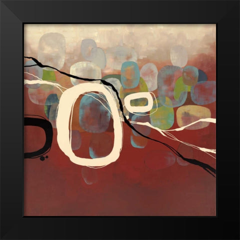 Autumn Retrospective Black Modern Wood Framed Art Print by Maitland, Laurie