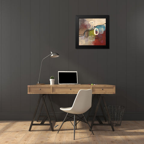 Spring Retrospective Black Modern Wood Framed Art Print by Maitland, Laurie
