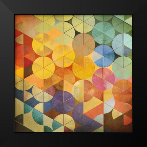 Full Circle I Black Modern Wood Framed Art Print by NOAH