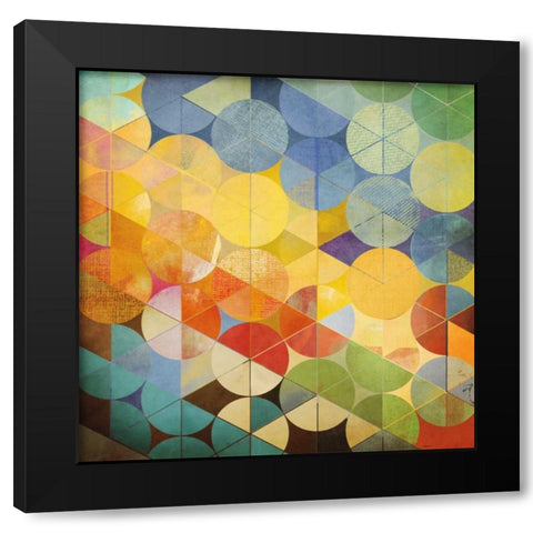Full Circle II Black Modern Wood Framed Art Print by NOAH