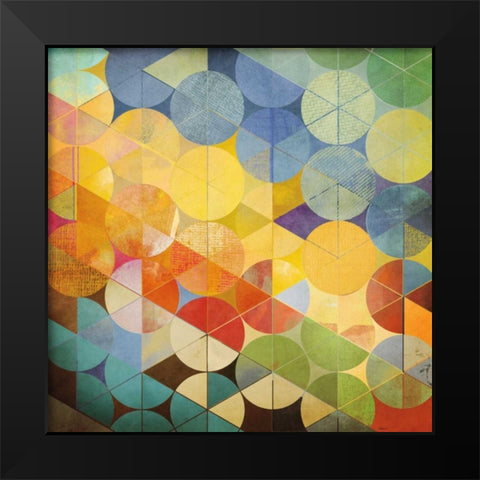 Full Circle II Black Modern Wood Framed Art Print by NOAH