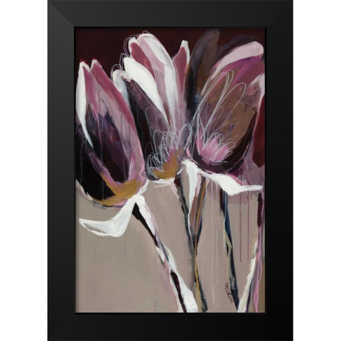 Aubergine Splendor I Black Modern Wood Framed Art Print by Maritz, Angela