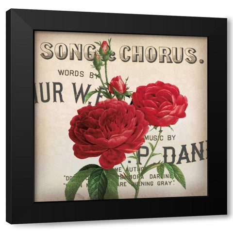 Scent of a Rose II Black Modern Wood Framed Art Print by Berg, Sabine