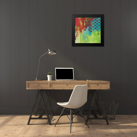 Make Me A Rainbow Black Modern Wood Framed Art Print by Hawkins, Julie