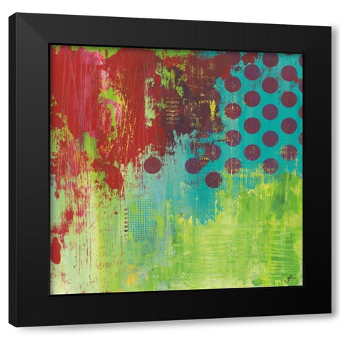 Make Me A Rainbow Black Modern Wood Framed Art Print by Hawkins, Julie