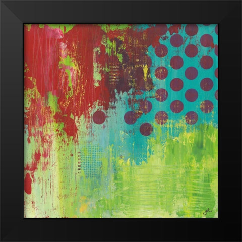 Make Me A Rainbow Black Modern Wood Framed Art Print by Hawkins, Julie