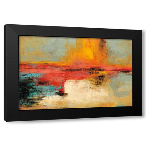 Acertijo Black Modern Wood Framed Art Print by Villarreal Santos, Nancy