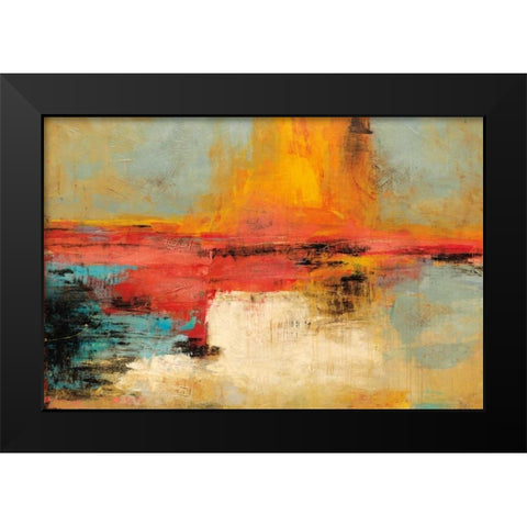 Acertijo Black Modern Wood Framed Art Print by Villarreal Santos, Nancy