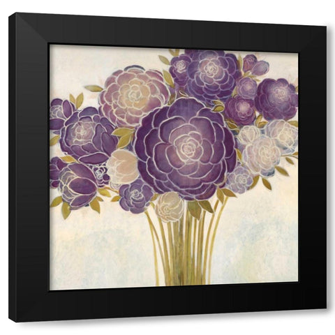 Floriello Black Modern Wood Framed Art Print by MARIA