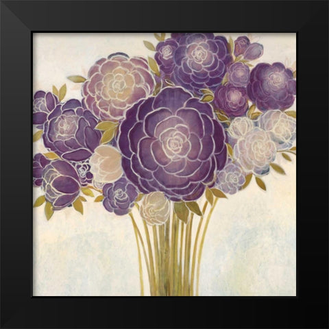 Floriello Black Modern Wood Framed Art Print by MARIA